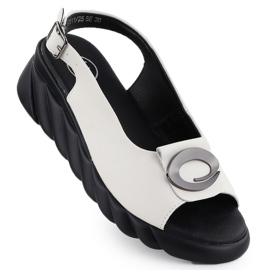 Filippo 7011 Leder Frauen Ledersandalen für Frauen weiß