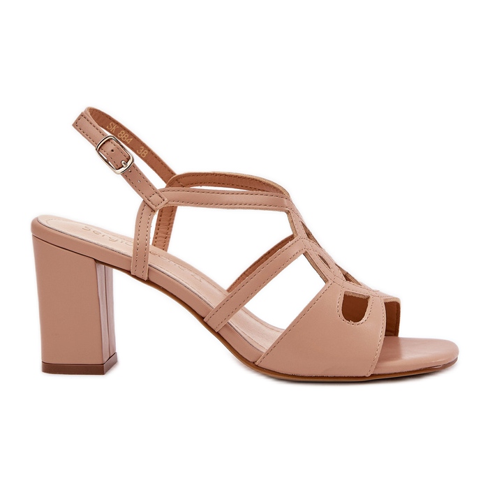 Damens -Absätze mit Sergio Leone SK884 BEGE beige