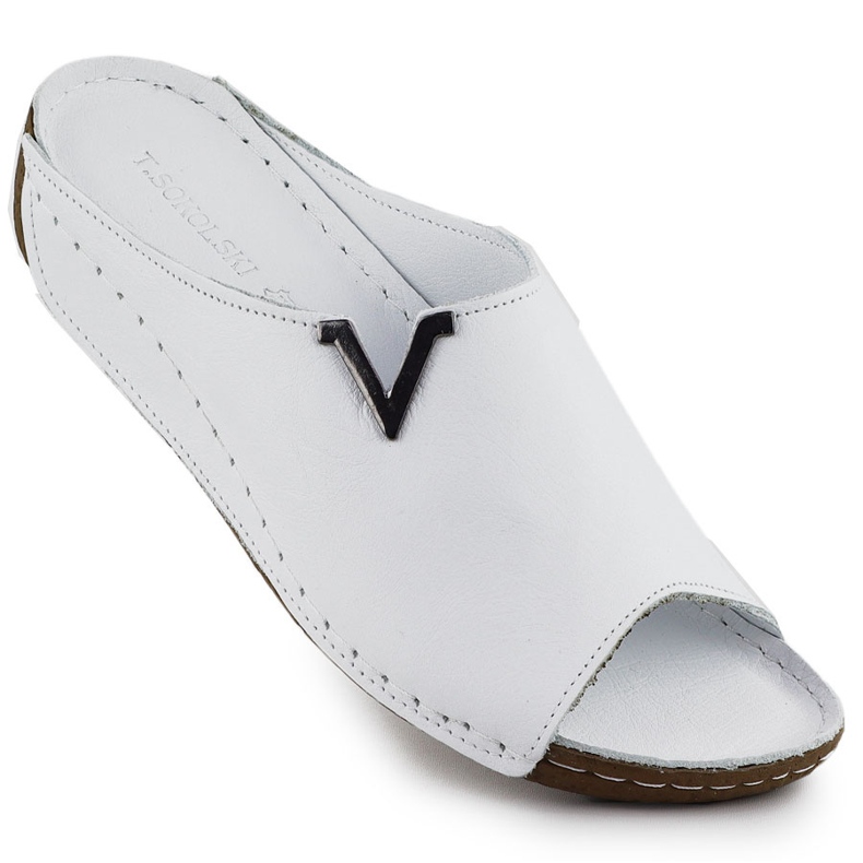 Damenleder-Flip Flip Flops T.Sokolski L22-301 weiß
