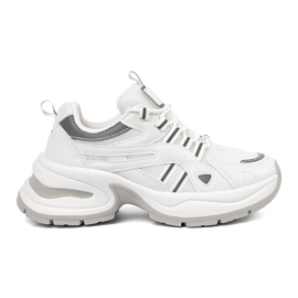 Shelvt Weiße Plateauschuhe für Damen