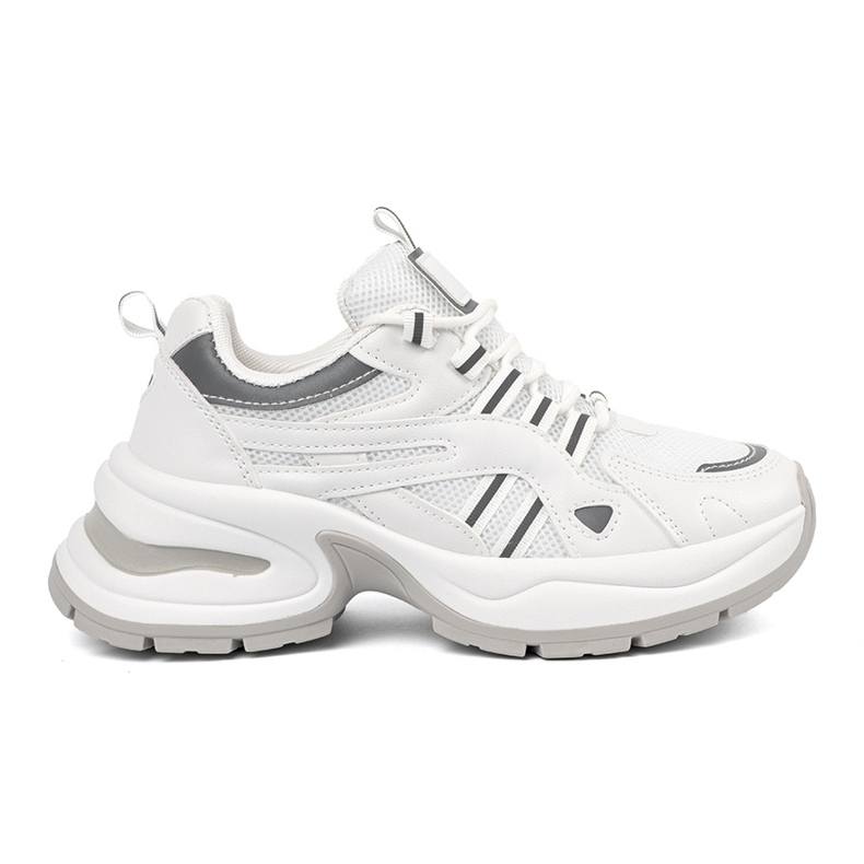 Shelvt Weiße Plateauschuhe für Damen