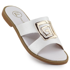 Damenflip Flops mit Dekoration White Filippo DS3703 weiß