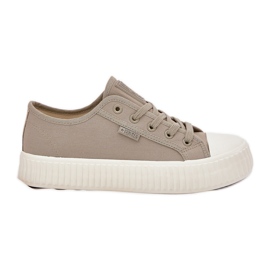 Materielle Frauen -Sneaker auf der Big Star RR274779 Grey Plattform grau