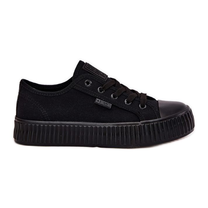 Big Star Frauenmaterial -Sneaker auf der großen schwarzen Plattform der großen Star RR274775