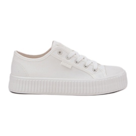 Big Star Frauenmaterial -Sneaker auf der großen weißen Plattform der großen Star RR274776
