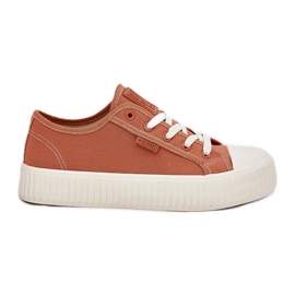 Materielle Frauen -Sneaker auf der Big Star RR274778 Orange Plattform