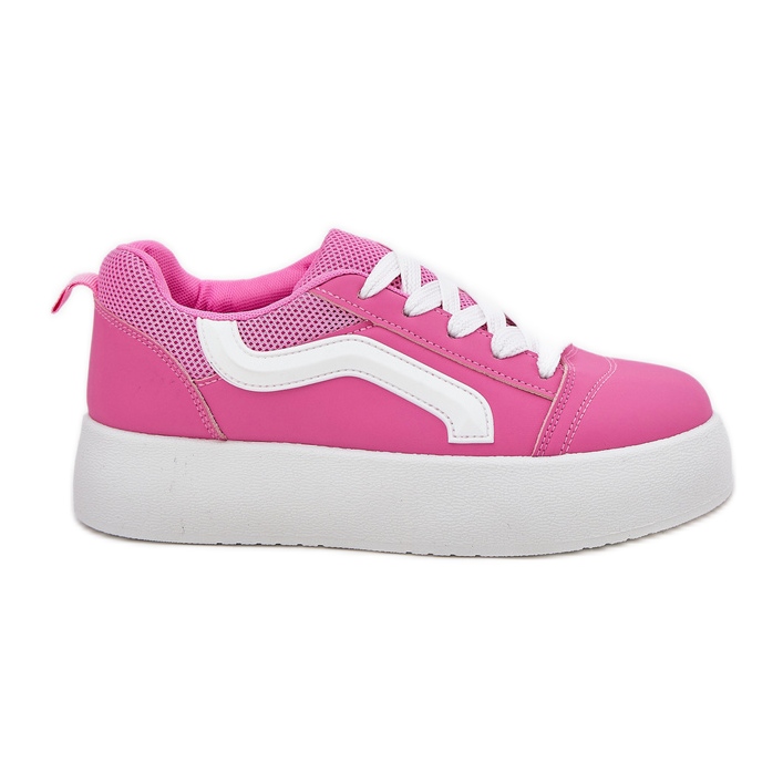 Inna Frauen -Sneaker auf der Plattform Fuchsia rosa