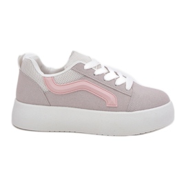Inna Damen-Plateau-Sneaker in Grau