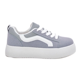 Inna Damen-Plateau-Sneaker, Blau