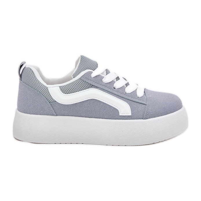 Inna Damen-Plateau-Sneaker, Blau