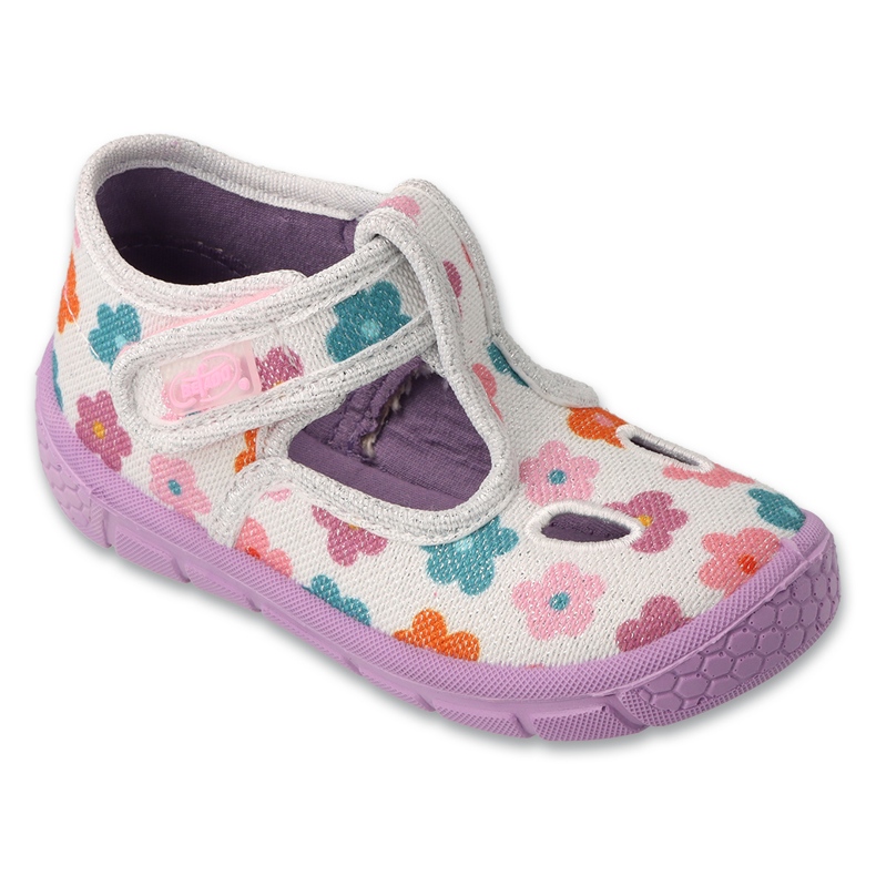 Befado Kinderantschetten 630p020 mit Blumen beige