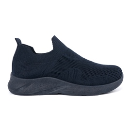Shelvt Frauen Marine Blue Sliding Sports Schuhe blau