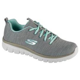 Skechers Twisted Fortune Shoes 12614-Gymn grau