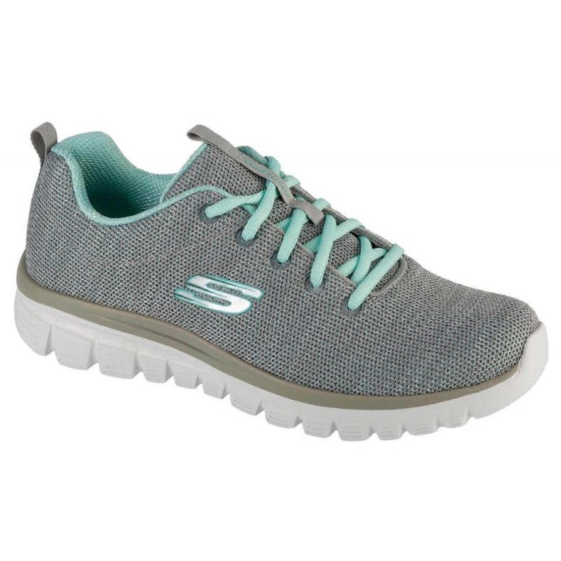 Skechers Twisted Fortune Shoes 12614-Gymn grau