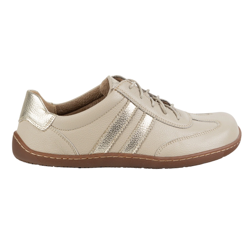 Olivier Barfuß Frauenleder minimalistischer Schuhe 1287 Beige Sneakers
