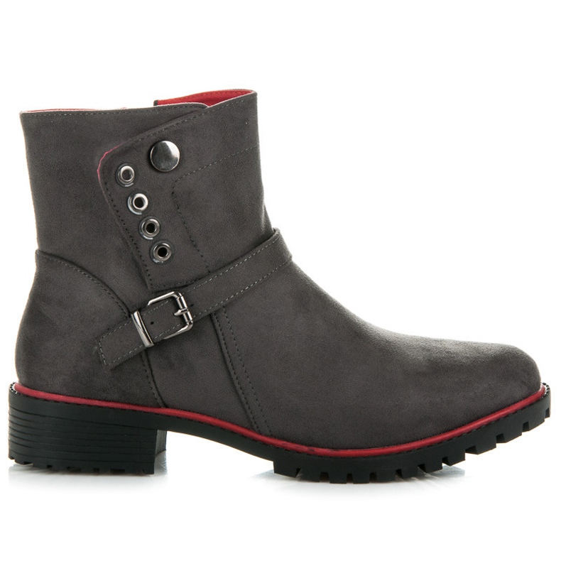 Seastar Wildlederstiefeletten mit Reißverschluss grau