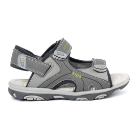 Shelvt Jungen graue Sandalen