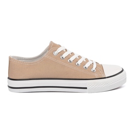 Shelvt Frauenmaterial Sneaker beige