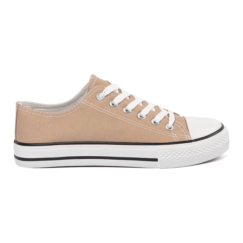 Shelvt Frauenmaterial Sneaker beige
