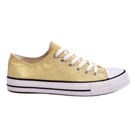 Klassische niedrige Damen-Sneakers Gelb Vegas