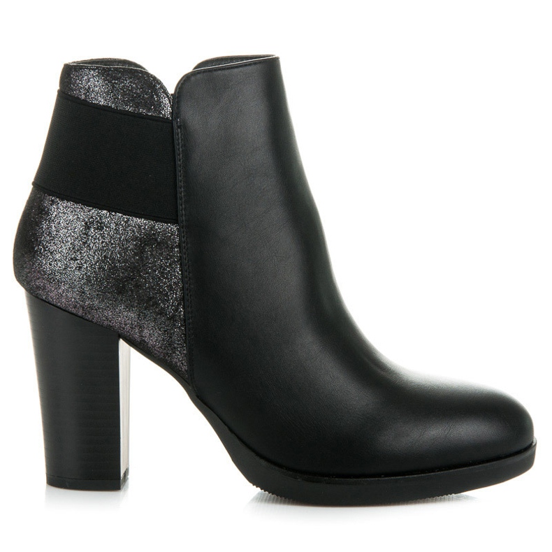 Vinceza Stiefel am Pfosten schwarz