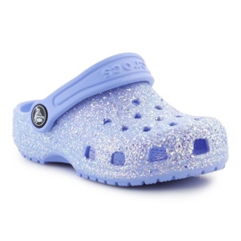 Crocs Classic Glitter Clog T 206992-5q6 Klappen blau