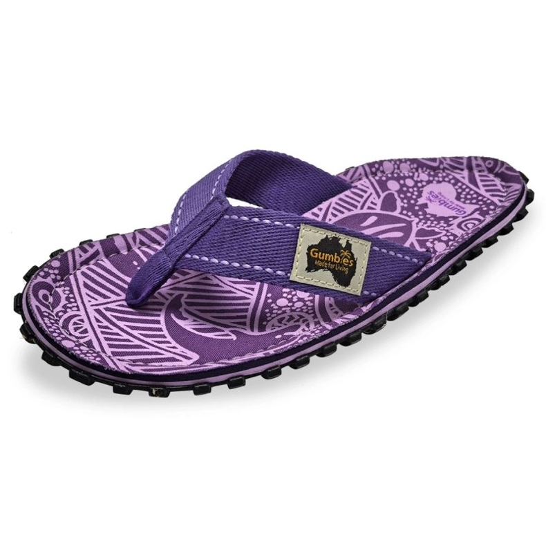 Japanische Gumbies Islander Flip-Flops Unisex Purple Signature Gu-FiSl151 violett