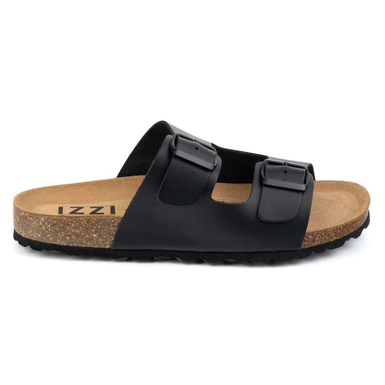 Vriston Herrenschuhe Verstellbare Flip Flops Alexz Black Skin Face schwarz