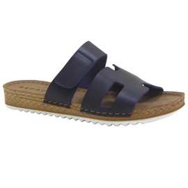 Befado Damen Lederschuppen 158d297 Marineblau