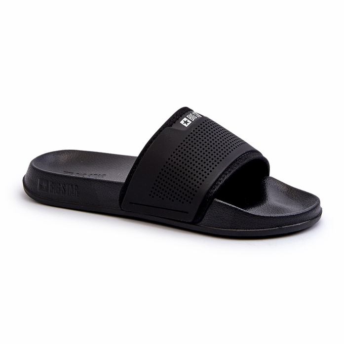 Leichte Herren-Flip-Flops Big Star NN174694 Schwarz