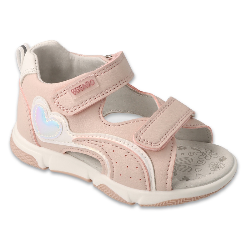 Befado Kindersandalen Ledereinsatz 170p108 Pink rosa