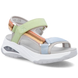 Frauen Rieker 3151-90 Sandalen blau