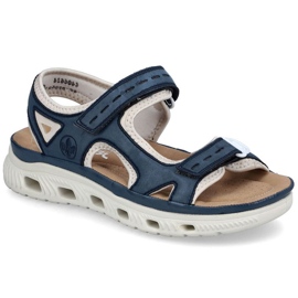 Frauen Rieker 64066-14 Marine Blue Sandalen blau