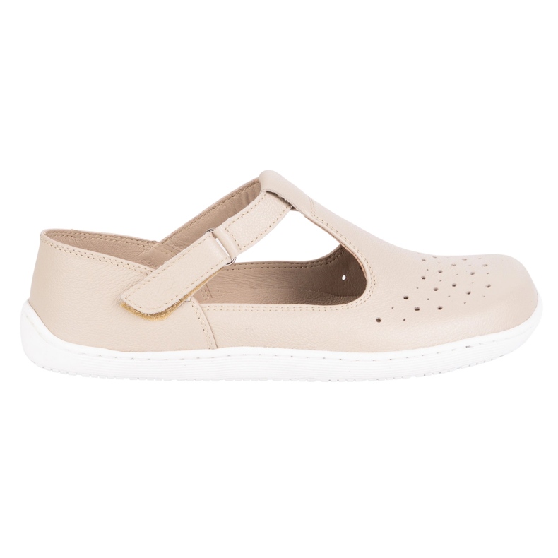 Olivier Barfußschuhe für Frauen aus natürlichen Leder 1283 Beige