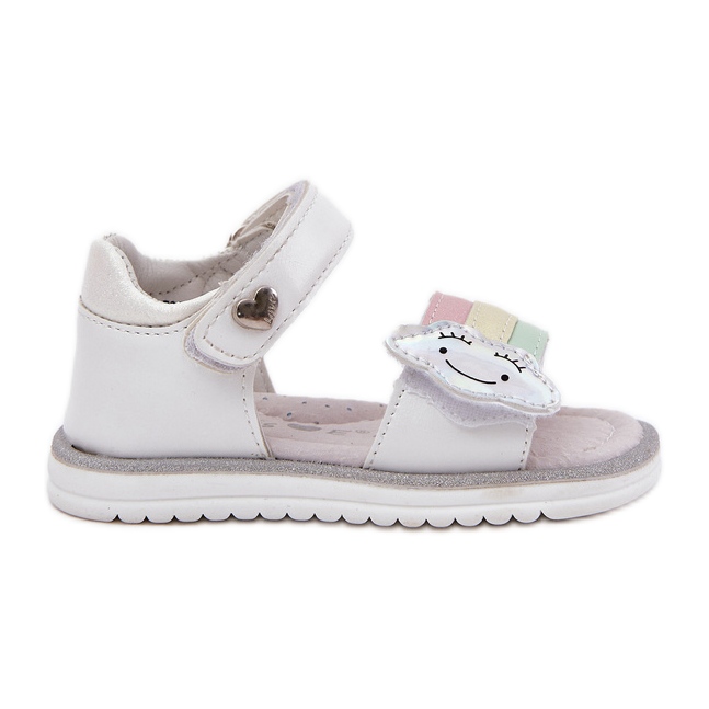 EVento Kindersandalen mit Klettverschluss, weiß