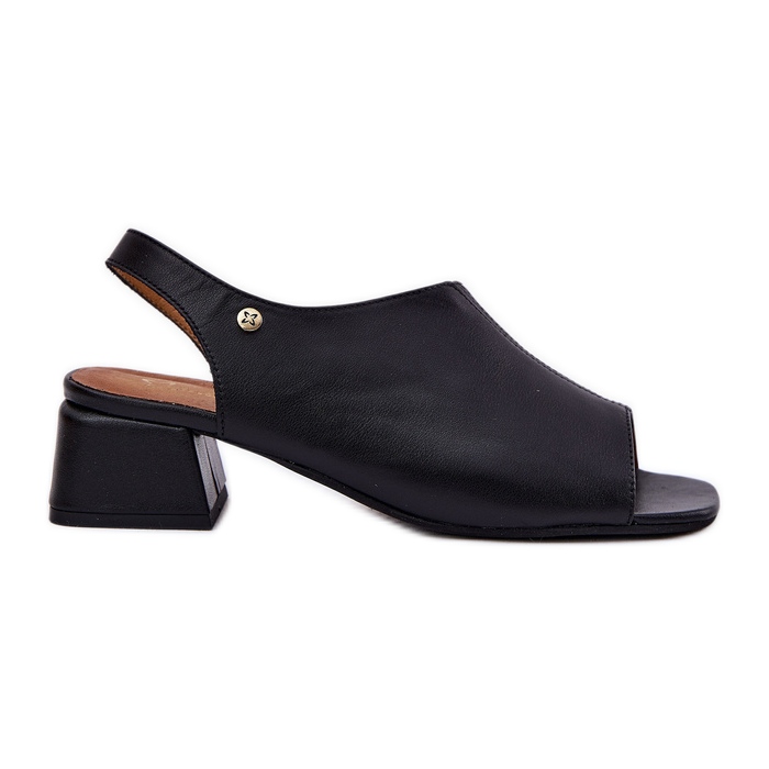 Frauen Ledersandalen auf Maciejka 06975-01 Schwarz