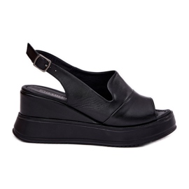 ARTIKER Frauen Ledersandalen für Anker Artker 52C0484 Schwarz
