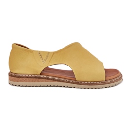 Frauen Ledersandalen Artiker 46C1015 Gelb