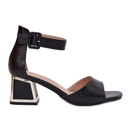 EVento Damensandalen mit hohem Absatz in Schwarz