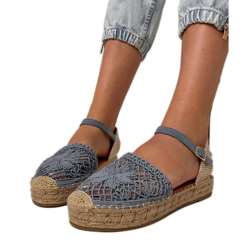 Blue Espadrile Sandalen blau
