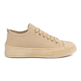 Beige Low Damen -Sneaker