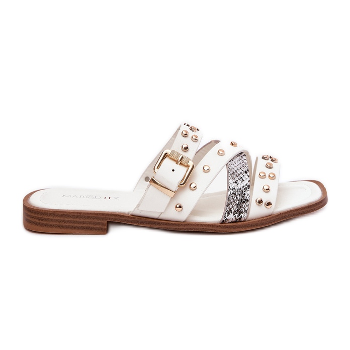 Dekorierte Frauen -Flip -Flops für Frauen mit Frauen mit Streifen und weiße Klemme