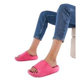 Pink Damen Gummi Flip Flops rosa