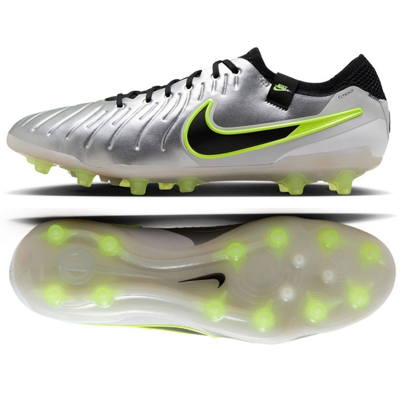 Nike Tiempo Legend 10 Elite Ag-Pro DV4330-001 Fußballschuhe silber-