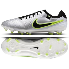 Nike Tiempo Legend 10 Pro FG DV4333-001 Fußballschuhe silber-