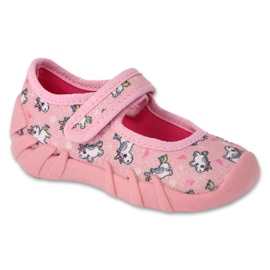 Befado Girls 'Pantoffeln 109p267 mit einem Motiv rosa