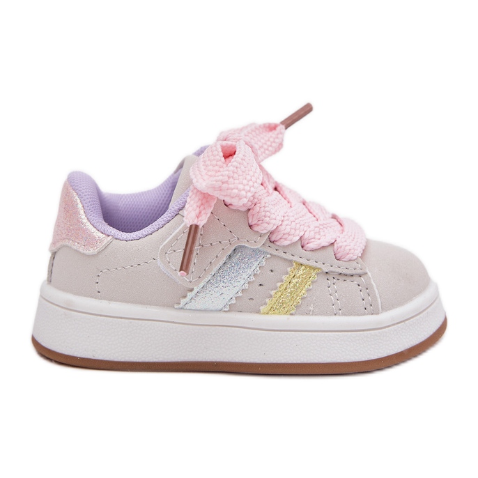 Turnschuhe Sneakers Sport Sport Multikolor -Klettverschluss beige