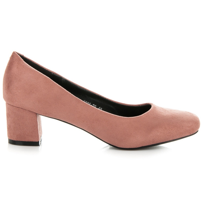Vices New Collection Klassische Wildlederpumps rosa
