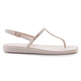 Sandalen Frauen japanische Crocs Miami Thong Flip 209793-0ww def beige