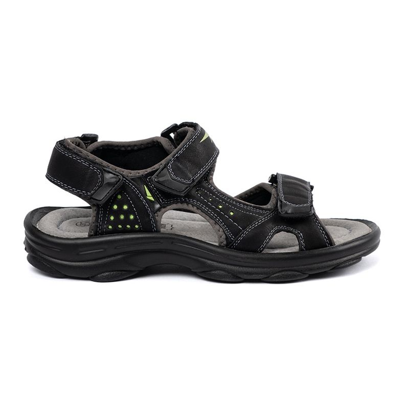 Shelvt Schwarze Sportsandalen